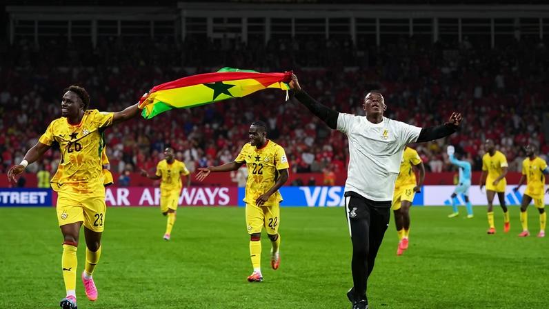 Gana comemora vitória sobre o Panamá, na estreia da Copa do Mundo de 2026 — Foto: Reuters/Kevin Sousa