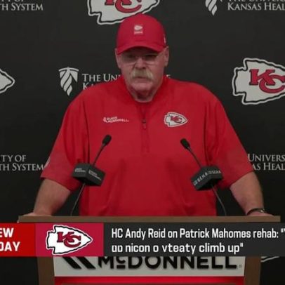 Andy Reid confirma melhoria na recuperação de Patrick Mahomes
