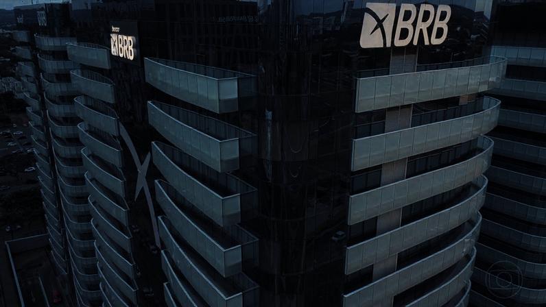 Sede do BRB em Brasília — Foto: Jornal Nacional/ Reprodução