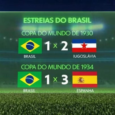 Histórico do Brasil em estreias na Copa impressiona; derrota há quase um século