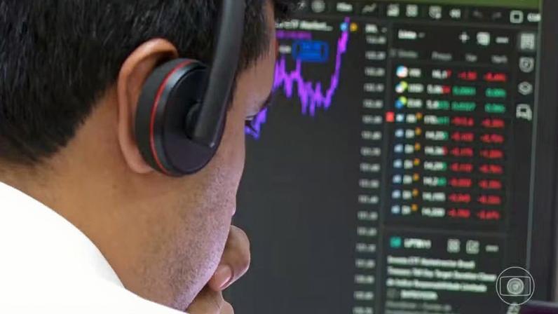 Queda de 0,42% do Ibovespa destoa do bom desempenho das bolsas estrangeiras — Foto: Jornal Nacional/ Reprodução