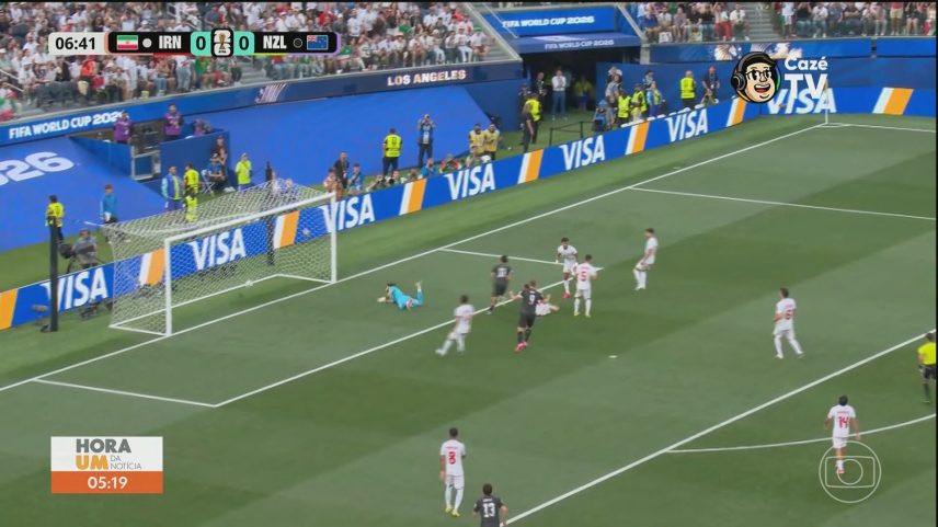 Irã supera tensão fora de campo e empata na estreia — Foto: Reprodução/TV Globo