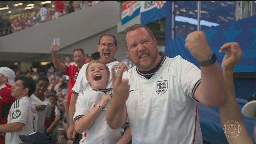 Copa do Mundo: Inglaterra e Gana disputam a liderança do Grupo L — Foto: Jornal Nacional/ Reprodução