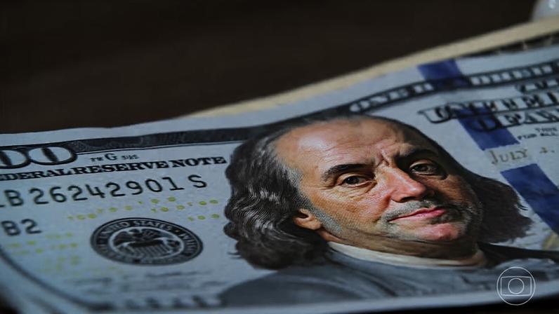 Dólar atinge a segunda maior cotação da história: R$ 5,86 — Foto: Reprodução/TV Globo