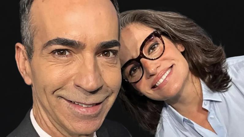 Os âncoras do 'Jornal Nacional', César Tralli e Renata Vasconcellos: a Globo ainda é a emissora preferida por quem busca notícias