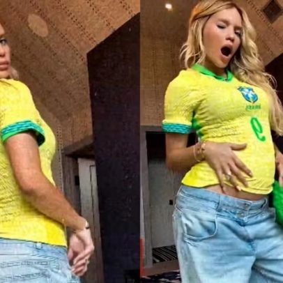 Gabriely, grávida de Endrick, aparece em vídeo exibindo barriga