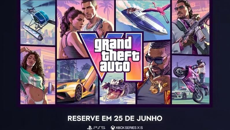 Anúncio de pré-venda de GTA 6 removeu data de lançamento do jogo do site oficial — Foto: Reprodução/Rafael Monteiro