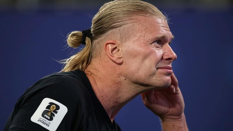 Haaland comemora gol em Noruega x Senegal, duelo da Copa do Mundo