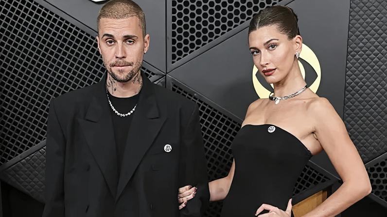 Hailey e Justin Bieber no Grammy 2026