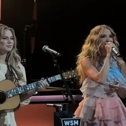 Hannah Harper estreia no Opry, louva a Deus e faz dueto com Carrie Underwood