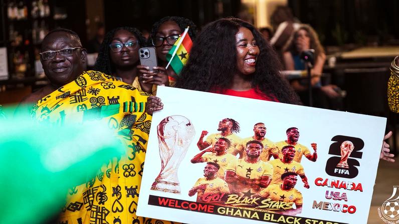 Gana é recebida com festa para a disputa da Copa do Mundo nos Estados Unidos