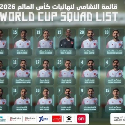 Jordânia divulga lista de convocados para a Copa do Mundo 2026