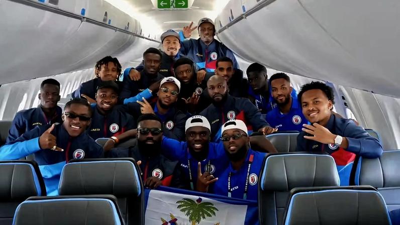 Haiti chega a Nova Jersey para Copa do Mundo — Foto: Federação Haitiana de Futebol