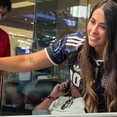 Esposa de Messi parabeniza o craque nas redes sociais
