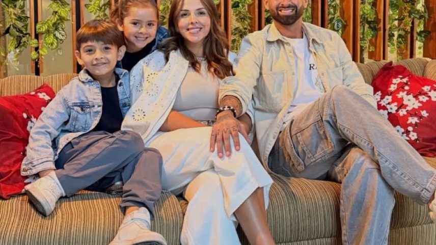 Jogador de futebol argentino Lucas Trejo e sua família em foto de abril de 2026. — Foto: Reprodução/Lucas Trejo no Instagram