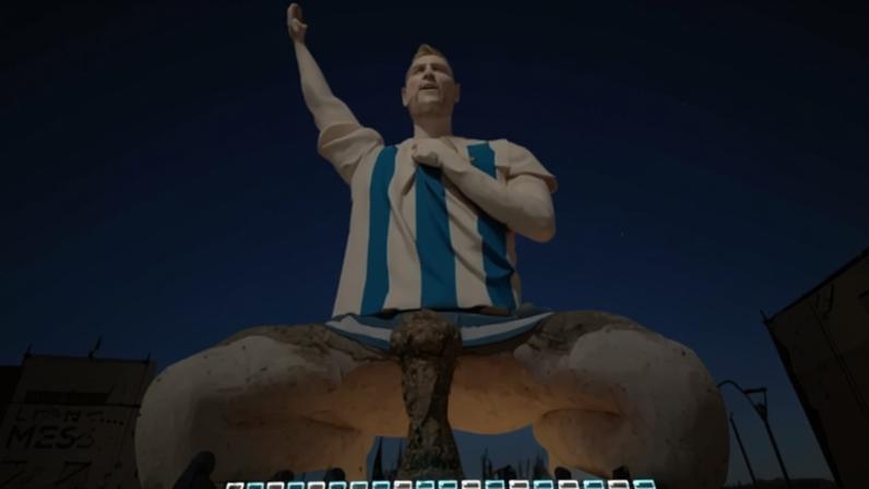 Estátua de Messi na Argentina