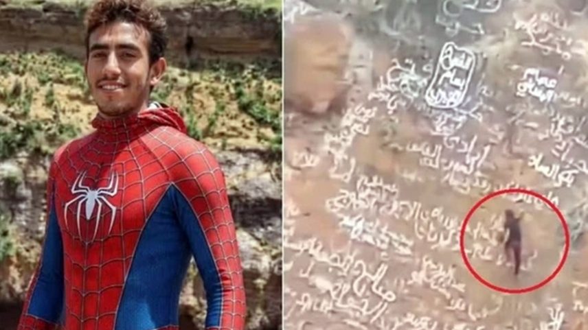 'Homem-Aranha do Iêmen' morre após escorregar durante acrobacia na cratera de vulcão