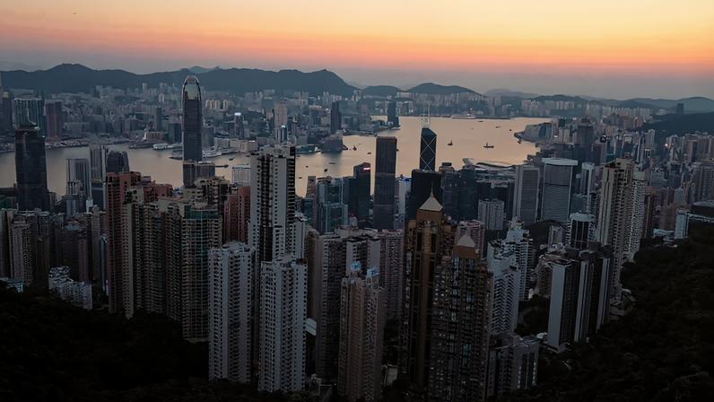 Vista aérea do centro de Hong Kong — Foto: Pixabay