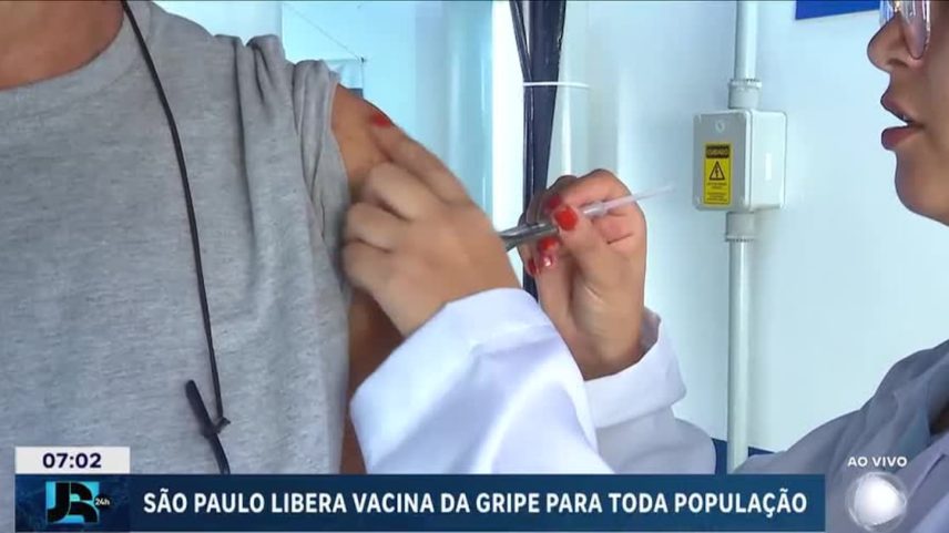 São Paulo libera vacina da gripe para toda a população