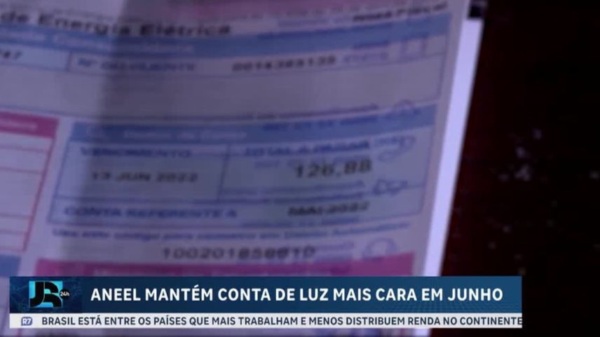 Aneel mantém conta de luz mais cara em junho