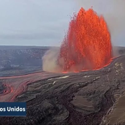 Kilauea lança jatos de lava de quase 200 metros no Havaí