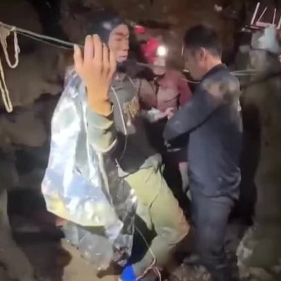 Resgate retoma buscas pelos dois garimpeiros desaparecidos na caverna do Laos