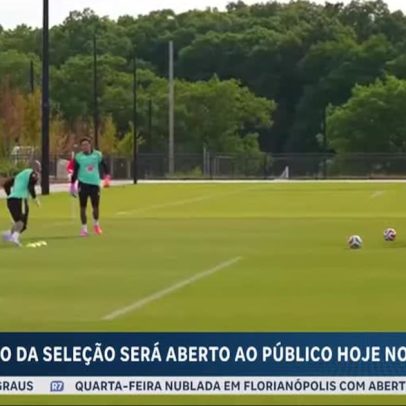 Seleção brasileira faz treino aberto nesta quarta-feira nos EUA