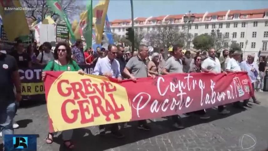 Greve geral paralisa transportes e afeta hospitais em Portugal