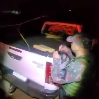 Polícia apreende mais de 2 toneladas de maconha em caminhonete abandonada em MS