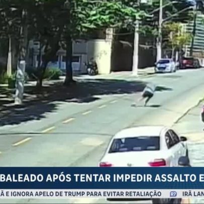 Câmeras mostram PM baleado ao tentar impedir assalto na zona sul de SP