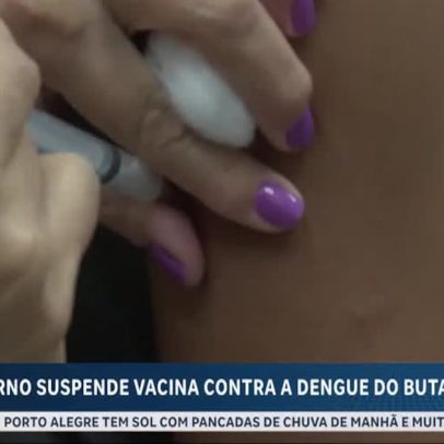 Governo suspende temporariamente vacina contra dengue do Butantan
