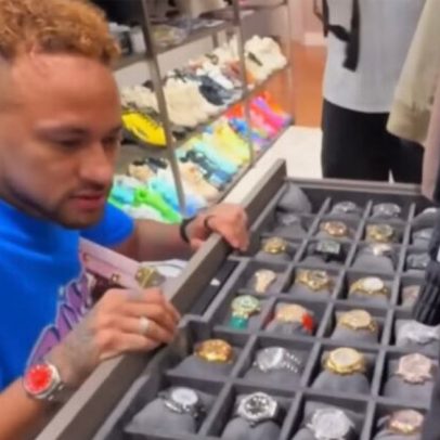 Neymar leva relógios que somam mais de R$ 21 milhões em viagem com a seleção