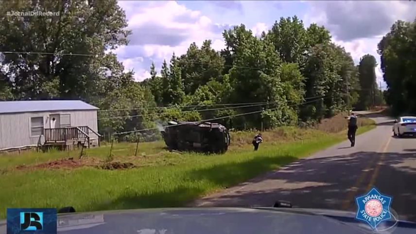 Bebê é arremessado de carro durante perseguição policial no Arkansas