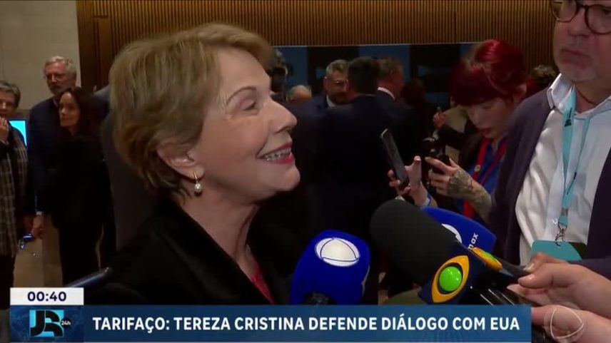 Senadora Tereza Cristina defende negociação do Brasil com os EUA sobre tarifas