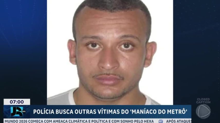 Polícia busca outras possíveis vítimas do 'maníaco do metrô'