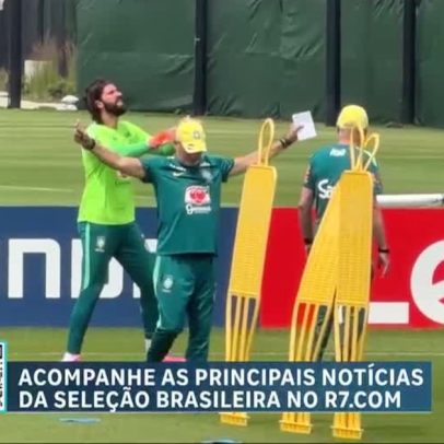 Brasil faz penúltimo treino antes da Copa; Ancelotti mantém dúvida no ataque