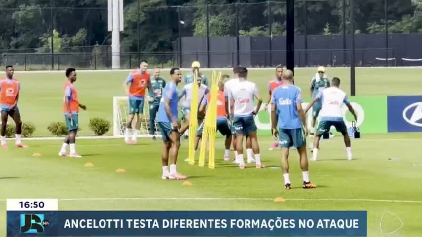 Seleção brasileira treina sob sol intenso nos EUA