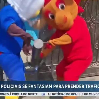 Polícia peruana prende traficante com fantasia de mascotes da Copa