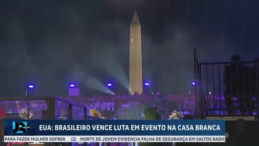 Brasileiro Diego Lopes vence americano em evento de luta na Casa Branca