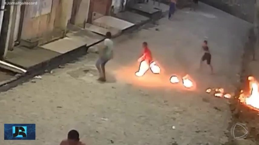 Menino de 7 anos sofre queimaduras graves após acidente com fogos em Alagoas