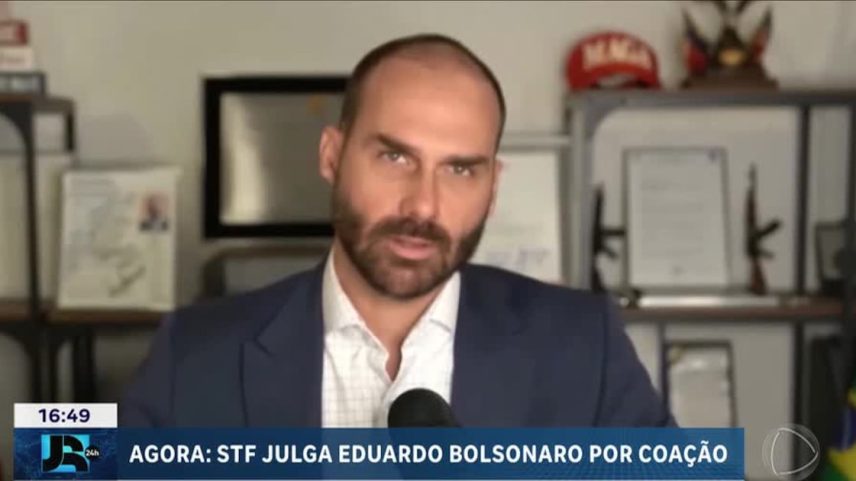 STF forma maioria pela condenação do deputado cassado Eduardo Bolsonaro