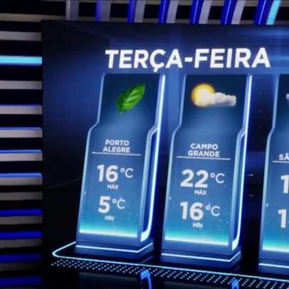 Massa de ar polar derruba temperaturas e provoca geada no Sul do país