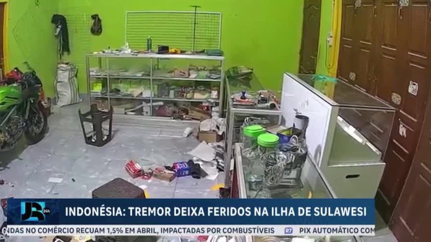 Forte tremor atinge a Indonésia e deixa ao menos oito feridos