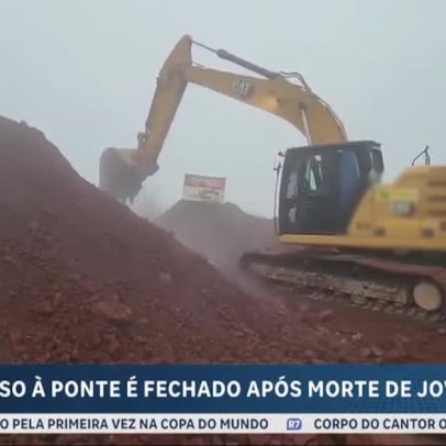 Prefeitura de Limeira abre buraco para bloquear ponte onde jovem foi arremessado