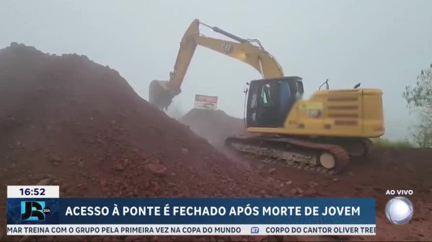 Prefeitura de Limeira (SP) abre buraco para impedir acesso à ponte de onde jovem foi arremessada