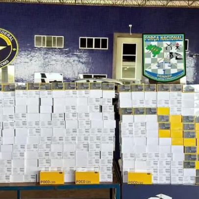 Receita Federal apreende 460 celulares contrabandeados em Foz do Iguaçu