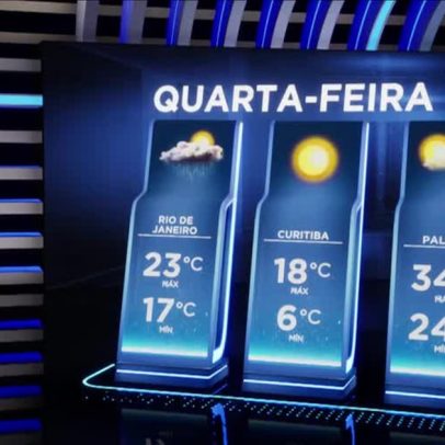 Massa de ar frio derruba temperaturas no centro-sul do Brasil