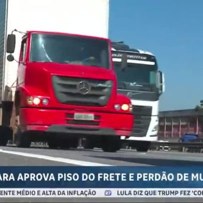 Câmara aprova MP que reforça piso do frete e perdoa multas de caminhoneiros