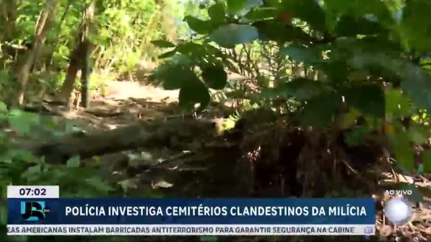 Polícia investiga cemitérios clandestinos da milícia em Rio das Pedras, no Rio de Janeiro