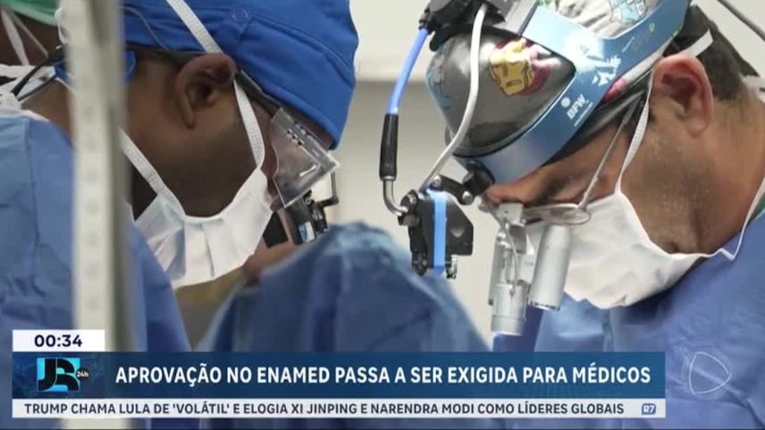 Aprovação no Enamed passa a ser exigida para exercício da medicina; medida já está em vigor